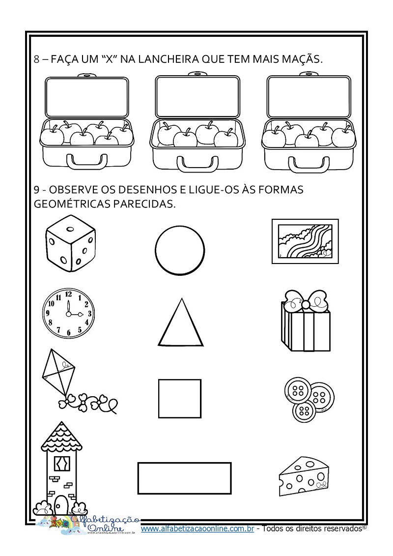 Avaliação Diagnóstica – Matemática Ed Infantil ao 2º ano