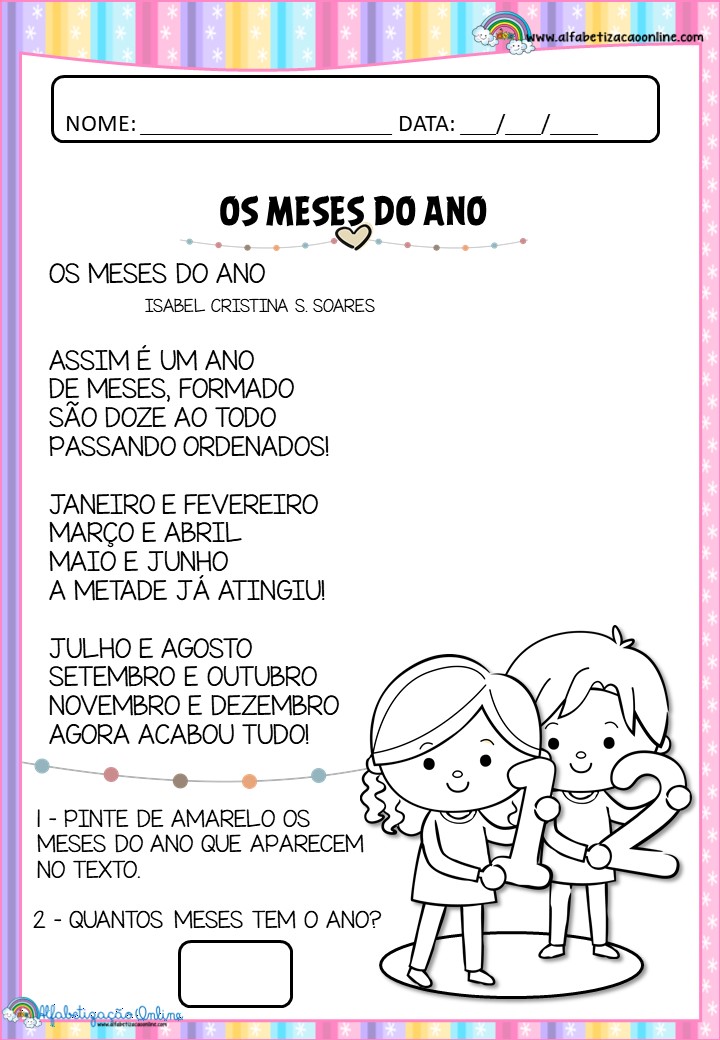 Plano de aula - 1º ano - Construção de problemas a partir de