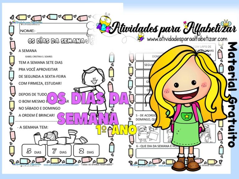Atividades com os Dias da Semana -1º ano