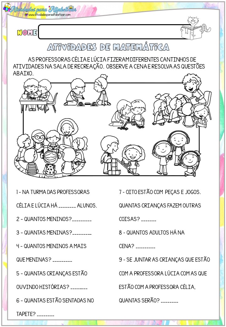 Atividades de Matemática 1º Ano