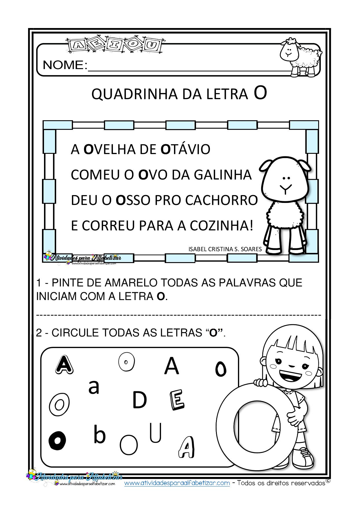 Quadrinha infantil da galinha