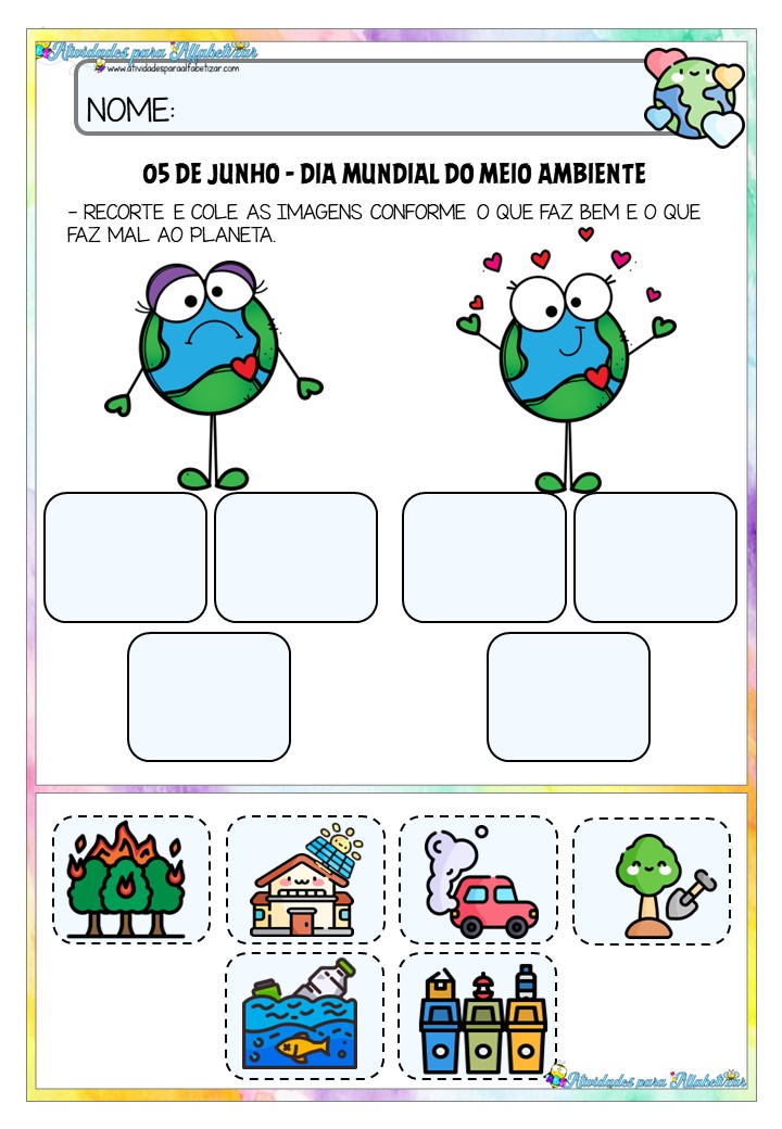 Atividades sobre o Meio Ambiente - Educação Infantil