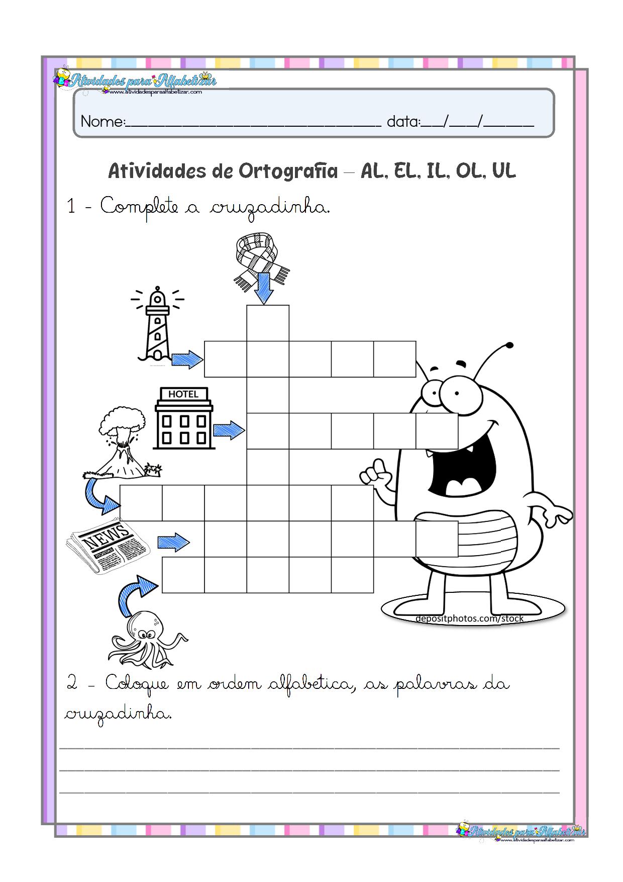 WORD: ATIVIDADES DE ORTOGRAFIA PARA O ENSINO FUNDAMENTAL