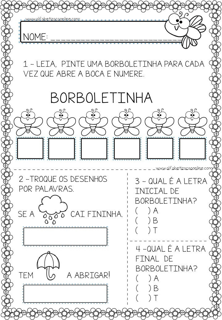 Atividades de Alfabetização Infantil