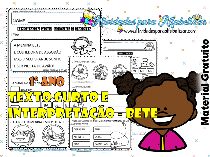 Texto curto e Interpretação 1º ano - Bete