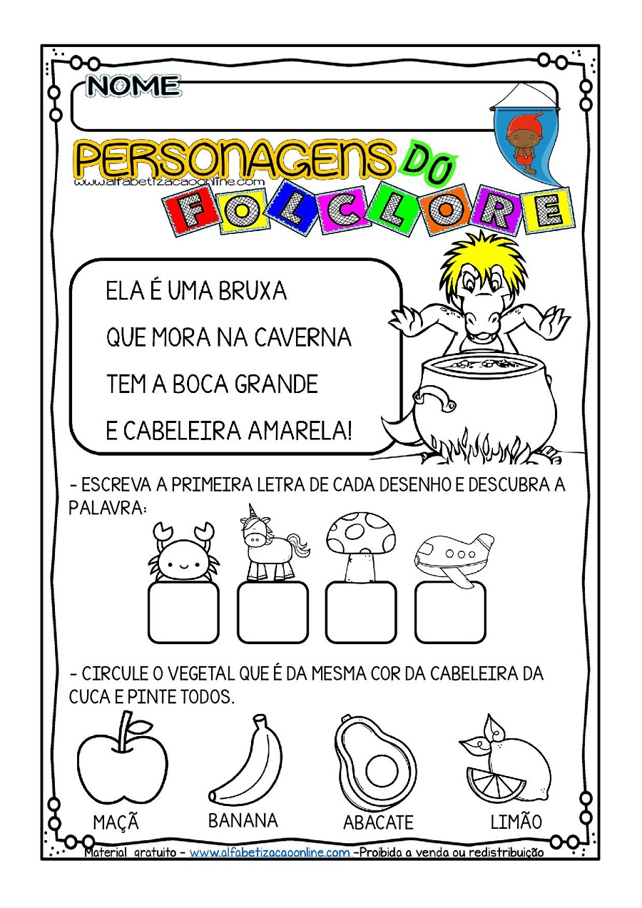 Folclore Educação Infantil e 1º ano
