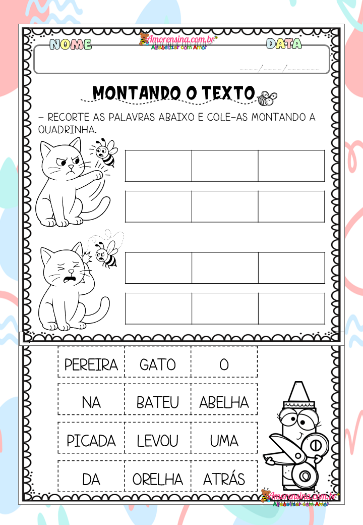 Texto Rimado com Interpretação e Ortografia