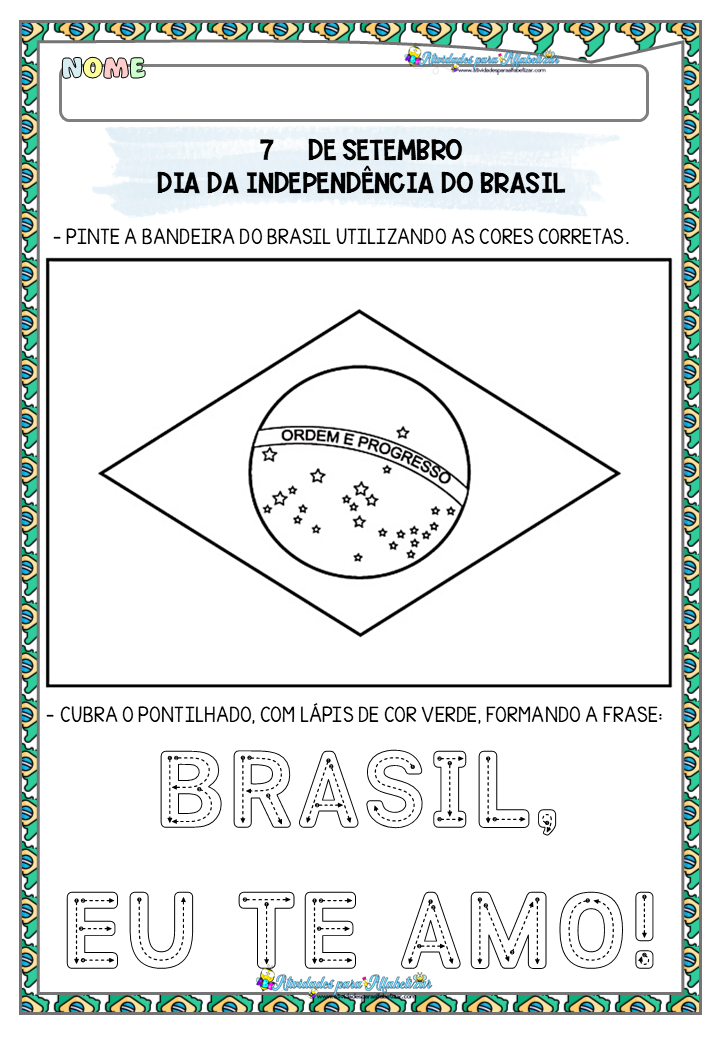 Dia da Pátria para Educação Infantil